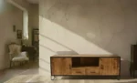 2 Door and 2 Drawer T.V. Cabinet