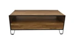 Woode Coffee Table with iron base - Image 2