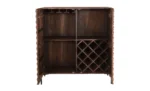 Wooden 2 Door Bar Cabinet - Image 3
