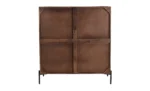Wooden 2 Door Bar Cabinet - Image 4