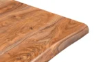 Wooden Bench with Iron Base - Image 6