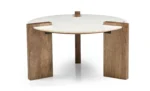 Wooden Coffee table with Marble Top - Image 2