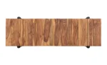 Wooden Console Table with Iron Base - Image 3
