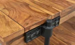 Wooden Console Table with Iron Base - Image 5
