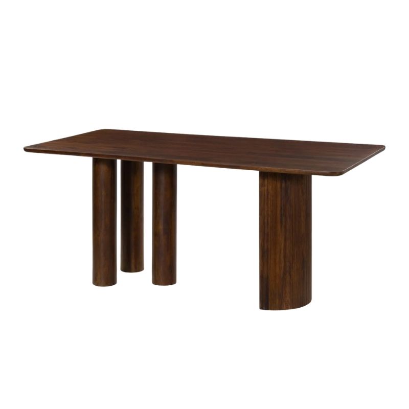 1059 Console Table In Mango Wood Walnut Finish - Image 1
