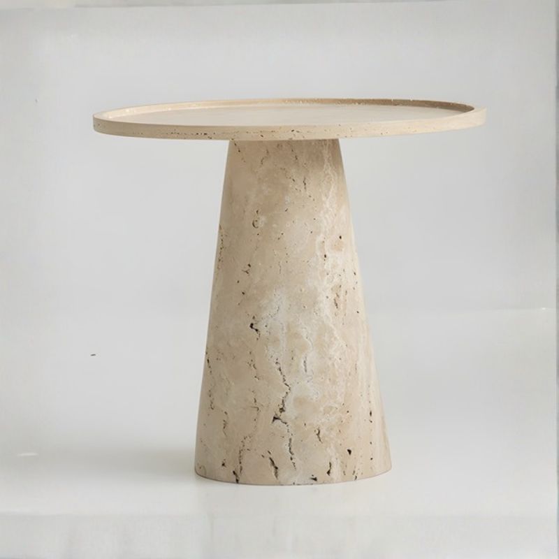 2006 Roma Travertine End Table - Image 1