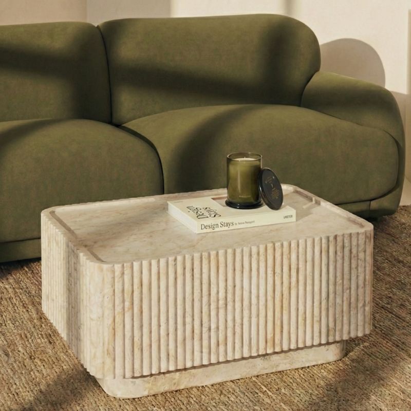 2019 Natural Stone Coffee Table - Image 1