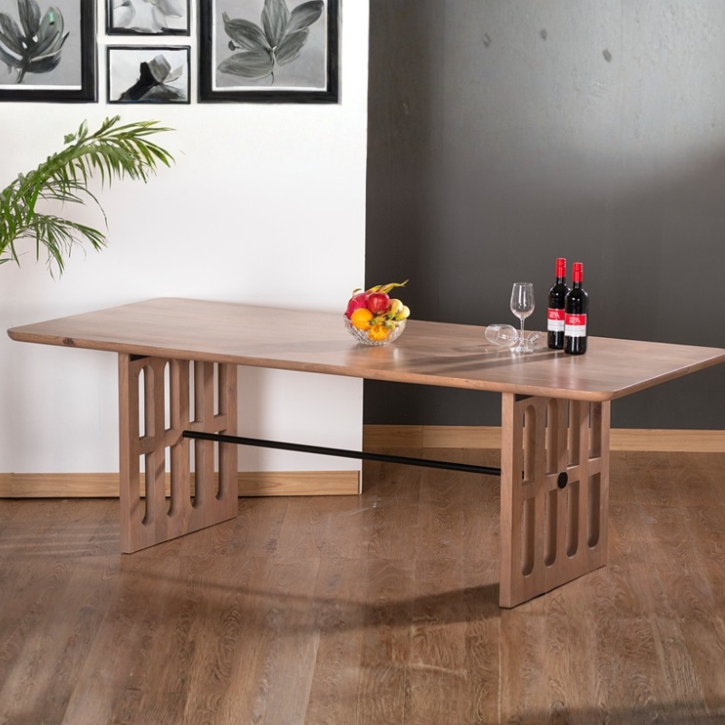 6010 Dining Table Wood Base - Image 1