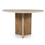 Travertine Marble Dining - Image 2
